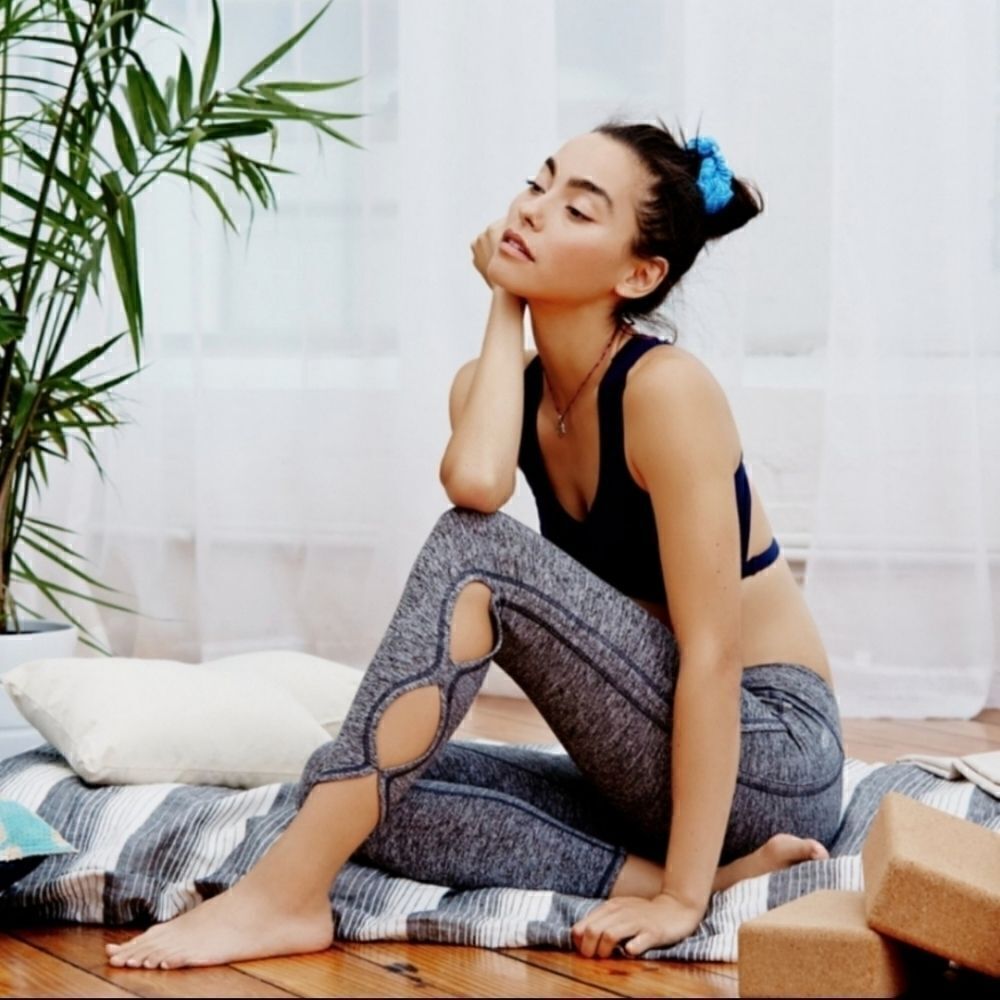 (Free People) Infinity Leggings Gray Charcoal Sm